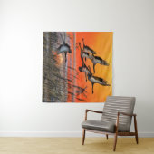 サンセットバ飛んでいるードタペストリー タペストリー (インサイチュ(横))