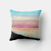 サンセットパステルズビーチアート クッション (裏面)