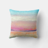 サンセットパステルビーチアート クッション (裏面)