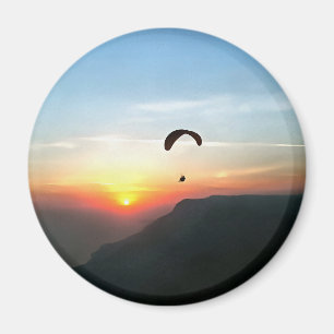 サンセットパラグライドWanderlustエクストリームスポーツアート マグネット