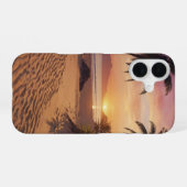 サンセットパラダイス iPhone 16ケース (裏面横)