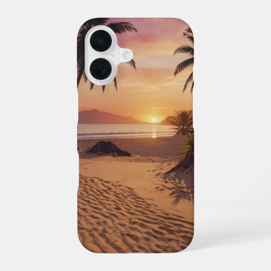 サンセットパラダイス iPhone 16ケース (裏面)