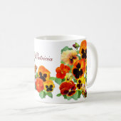 サンセットパンジー コーヒーマグカップ (正面右)