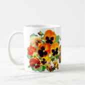 サンセットパンジー コーヒーマグカップ (左)