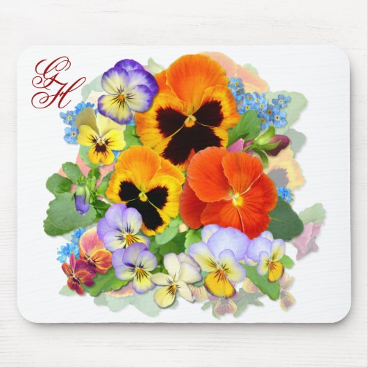 サンセットパンジー マウスパッド (正面)