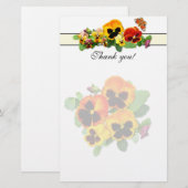 サンセットパンジー 便箋 (正面/裏面)