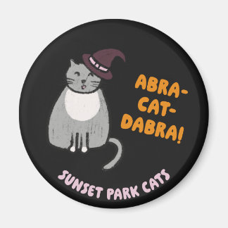 サンセットパークの猫たちハロウィンマグネット 魔女 アッシュズ マグネット