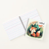 サンセットパーズ - 絵描きの砂漠の狐と子狐 ノートブック (内部)