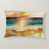 サンセットパーソナライズされたホリデーホームAirbnb沿岸 アクセントクッション (裏面)