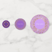 サンセットパープルと金ゴールド コンフェッティ (正面)