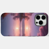 サンセットパープルレイクランドスケープ3 Case-Mate iPhoneケース (裏面 (横))