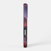 サンセットパープルレイクランドスケープ3 iPhoneケース (右側面)
