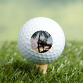 サンセットパームズトロピカルランドスケープ写真 ゴルフボール (インサイチュ 木)