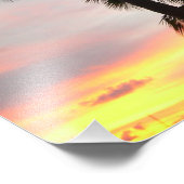 サンセットパームズトロピカルランドスケープ写真 フォトプリント            (角)