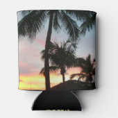 サンセットパームズトロピカルランドスケープ写真 缶クーラー (裏面)