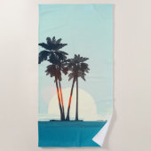サンセットパームズビーチタオル ビーチタオル (正面)