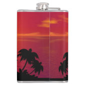 サンセットパームツリーシルエット–16515 フラスク (裏面)