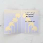 サンセットパームツリーズイン誕生日カードNo.2 カード (内部)