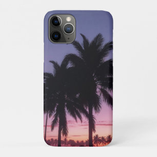 サンセットパームツリーズシルエットレトロ iPhone 11 PROケース