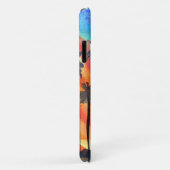 サンセットパームツリーズビーチサーフアート Case-Mate iPhoneケース (裏面/右)