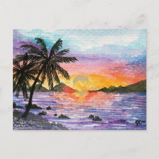 サンセットパームビーチ ポストカード (正面)