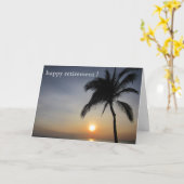 サンセットパームリタイア カード (黄色い花)
