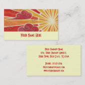 サンセットビジネスカードテンプレートクリーム 名刺 (正面/裏面)