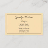 サンセットビジネスカード付き美しい木 名刺 (裏面)