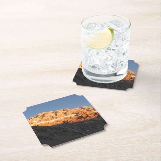 サンセットビュすごいー、山アコンカグア、アルゼンチン ペーパーコースター (インサイチュ)