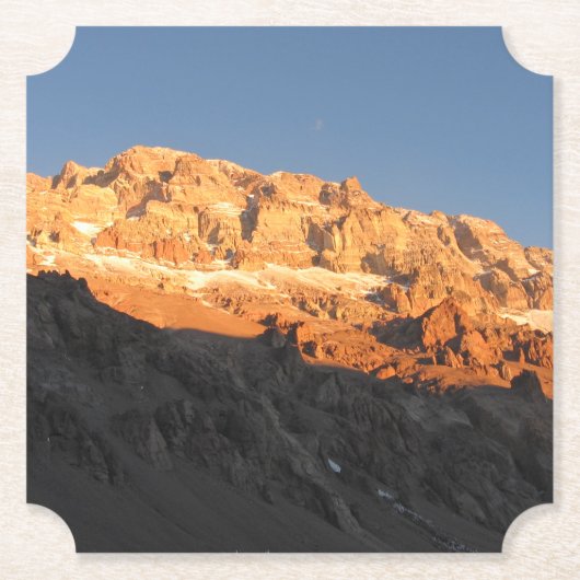 サンセットビュすごいー、山アコンカグア、アルゼンチン ペーパーコースター (正面)