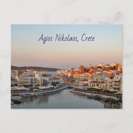サンセットビューアギオスNikolaosはがき ポストカード (正面)