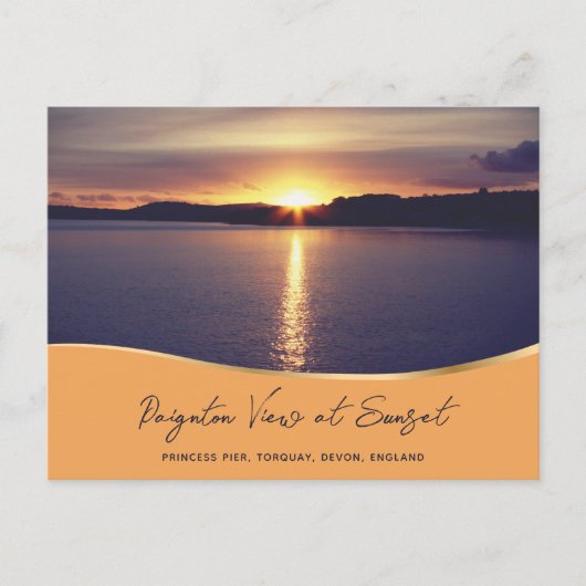 サンセットビューパイグントンプリンセスピアトーキーイングランド ポストカード (正面)