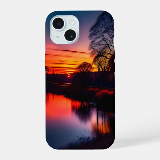 サンセットビュー ワン iPhone 15ケース (裏面)