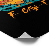 サンセットビンテージF-Caw-FチキンTシャツ 面白い ポスター (角)