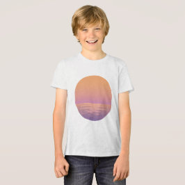 サンセットビーチの雰囲気 - ミニマリストサンセットTシャツ トライブレンドTシャツ
