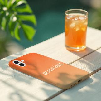サンセットビーチの雰囲気 - モダンなグラデーション iPhone 16ケース