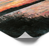 サンセットビーチアートプリント ポスター (角)