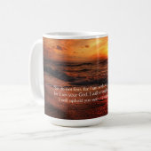サンセットビーチイザヤを恐れない41:10 コーヒーマグカップ (正面左)