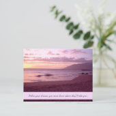 サンセットビーチウィズドリームことわざ ポストカード (スタンド正面)
