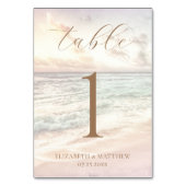 サンセットビーチウェディング テーブルナンバー (裏面)