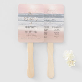 サンセットビーチウェディング ハンドファン