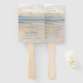 サンセットビーチウェディング ハンドファン