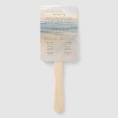 サンセットビーチウェディング ハンドファン (裏面)