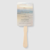 サンセットビーチウェディング ハンドファン (正面)