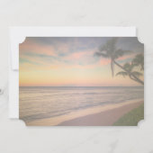 サンセットビーチウェディング  パームツリーの招待状 招待状 (裏面)