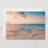 サンセットビーチウェディング、プメリア  出席確認 招待状 (裏面)