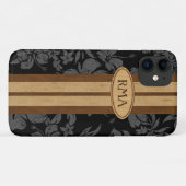 サンセットビーチウッフェイクドサーフボードハワイアンモノグラム Case-Mate iPhoneケース (裏面(横))