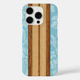 サンセットビーチウフェイクッドサーフボードハワイアンアクアカス iPhone 16 PROケース