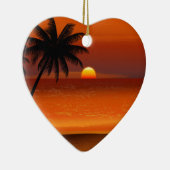 サンセットビーチオアフ島ノースショア葉書 セラミックオーナメント (右)