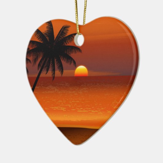 サンセットビーチオアフ島ノースショア葉書 セラミックオーナメント (左)